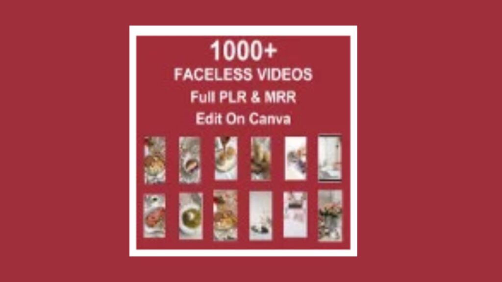 PLR) 1000 Faceless Videos Review